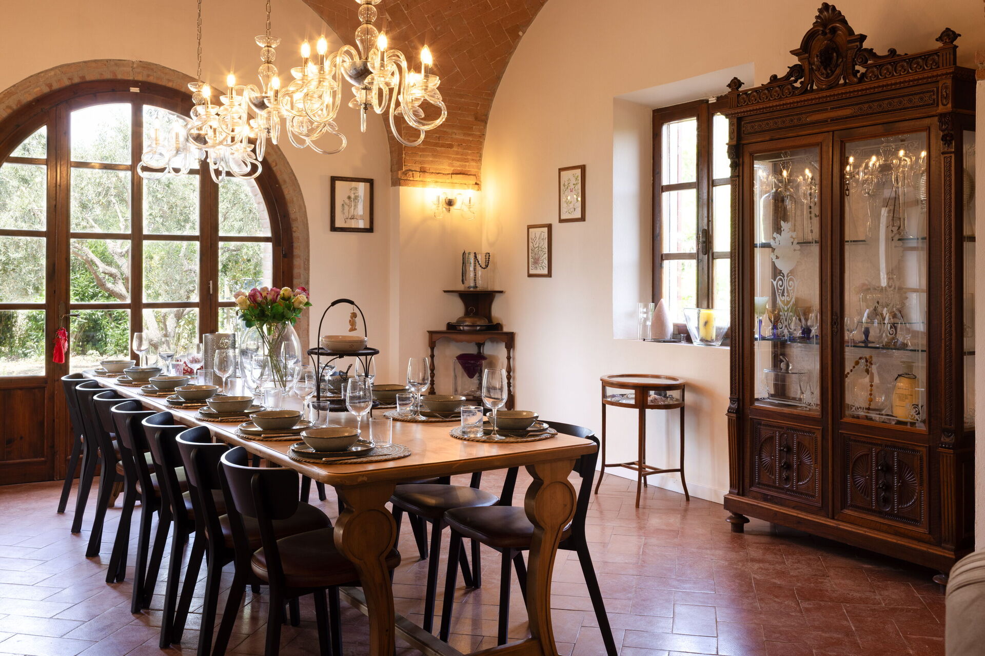 The dining table